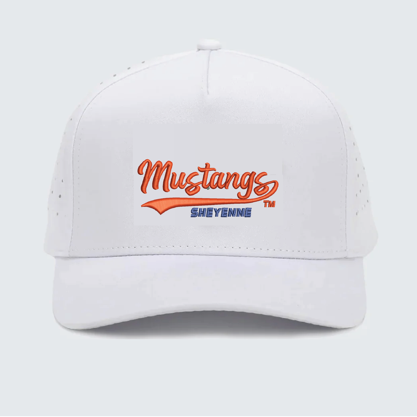 Mustangs White Waggle Cap (WAGGLE OG)