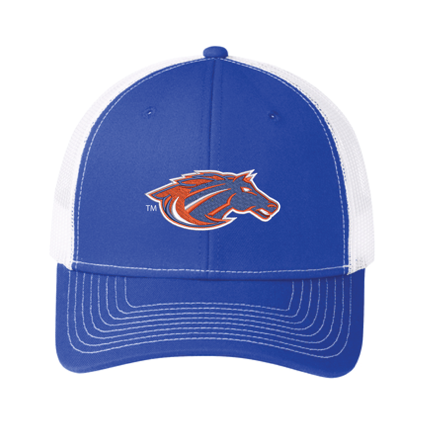 Mustangs True Royal Port Authority® Snapback Trucker Cap (C402)