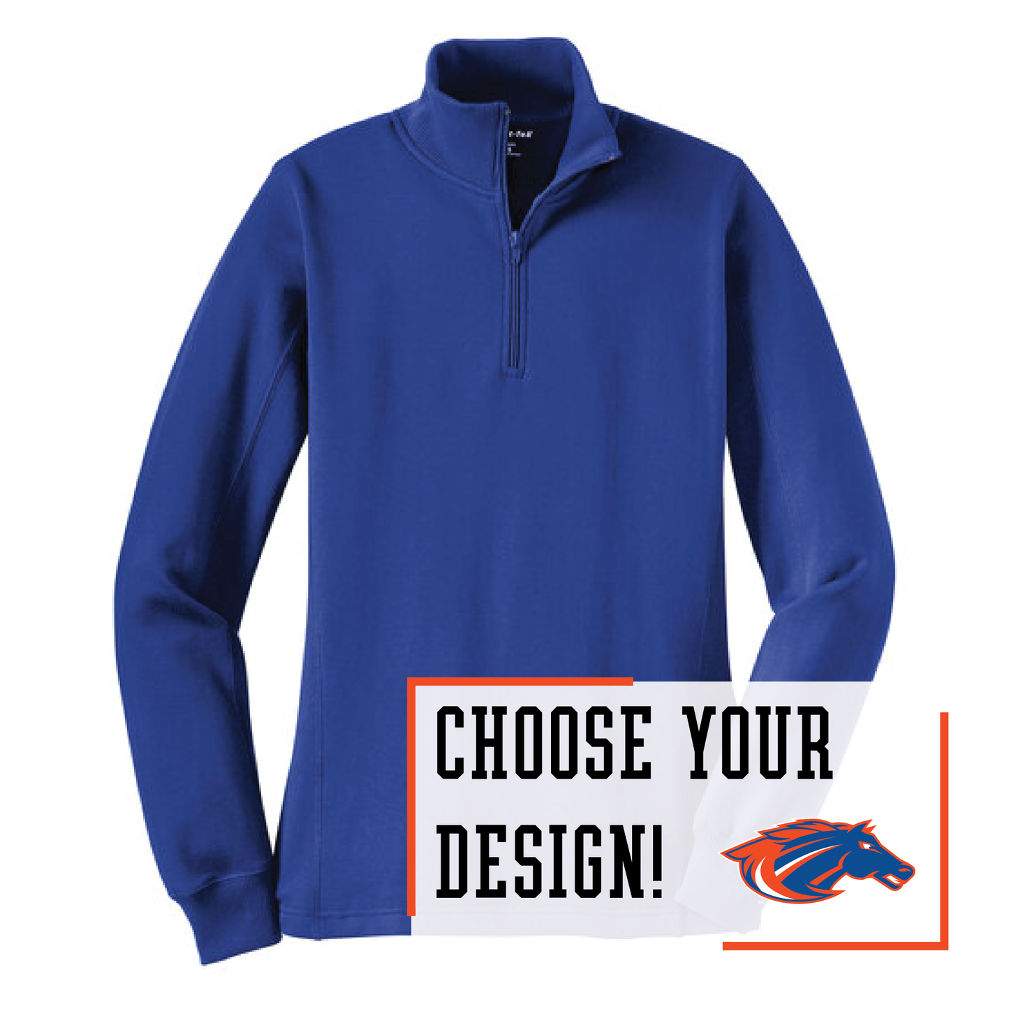 Mustangs Sport-Tek® Women's 1/4-Zip (LST253)