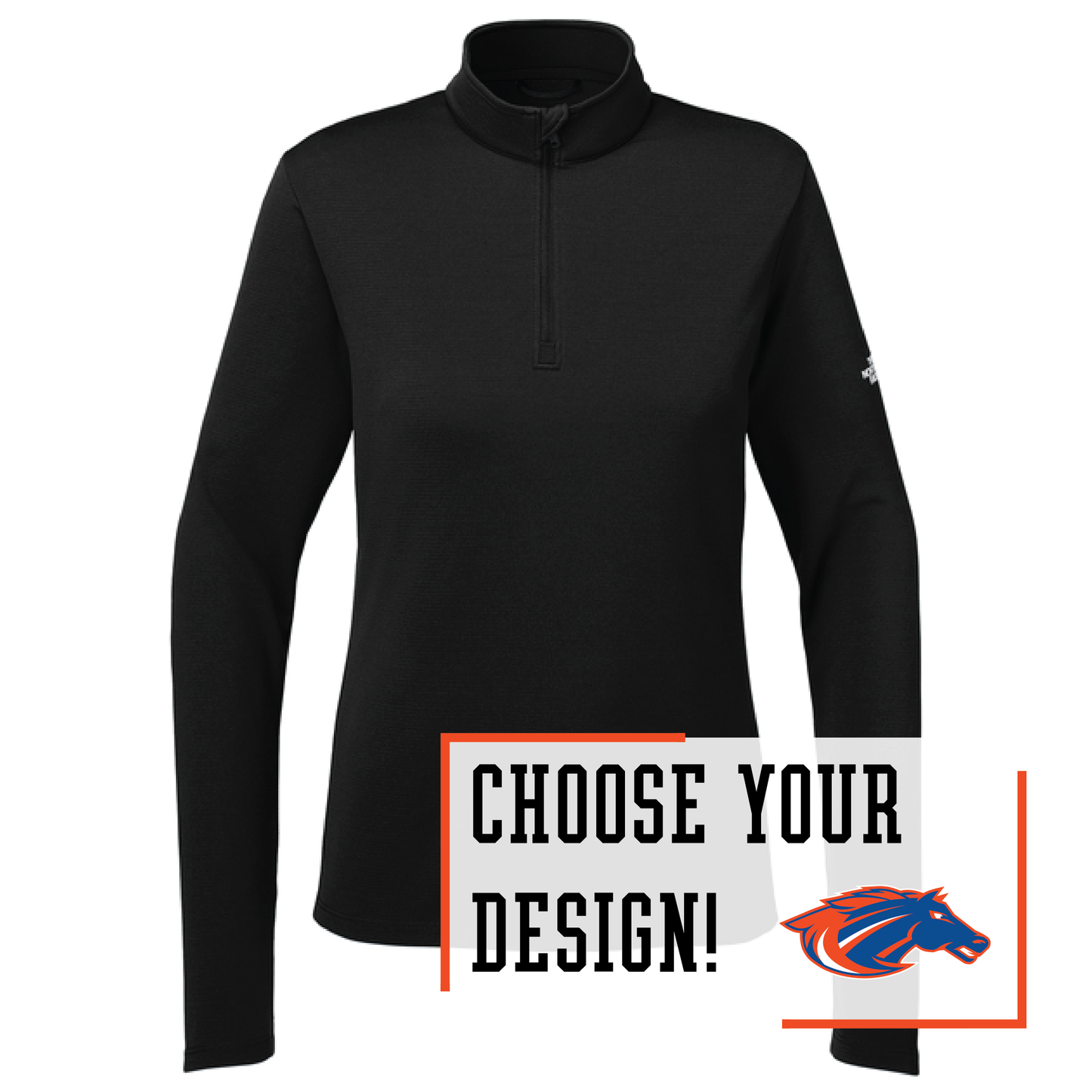 Mustangs Black The North Face® Women’s 1/4-Zip (NF0A8ENQ)