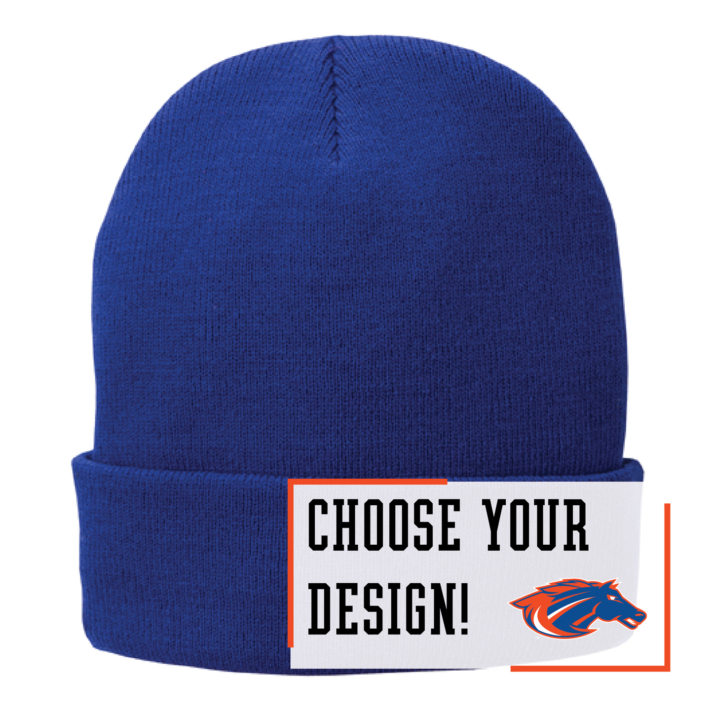 Mustangs Athletic Royal Port Authority® Fleece-Lined Knit Cap (CP90L)