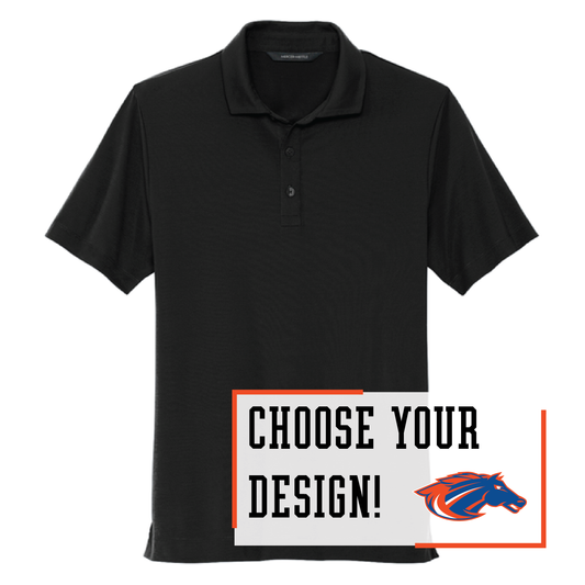 Mustangs Black Mercer+Mettle® Stretch Jersey Polo (MM1014)