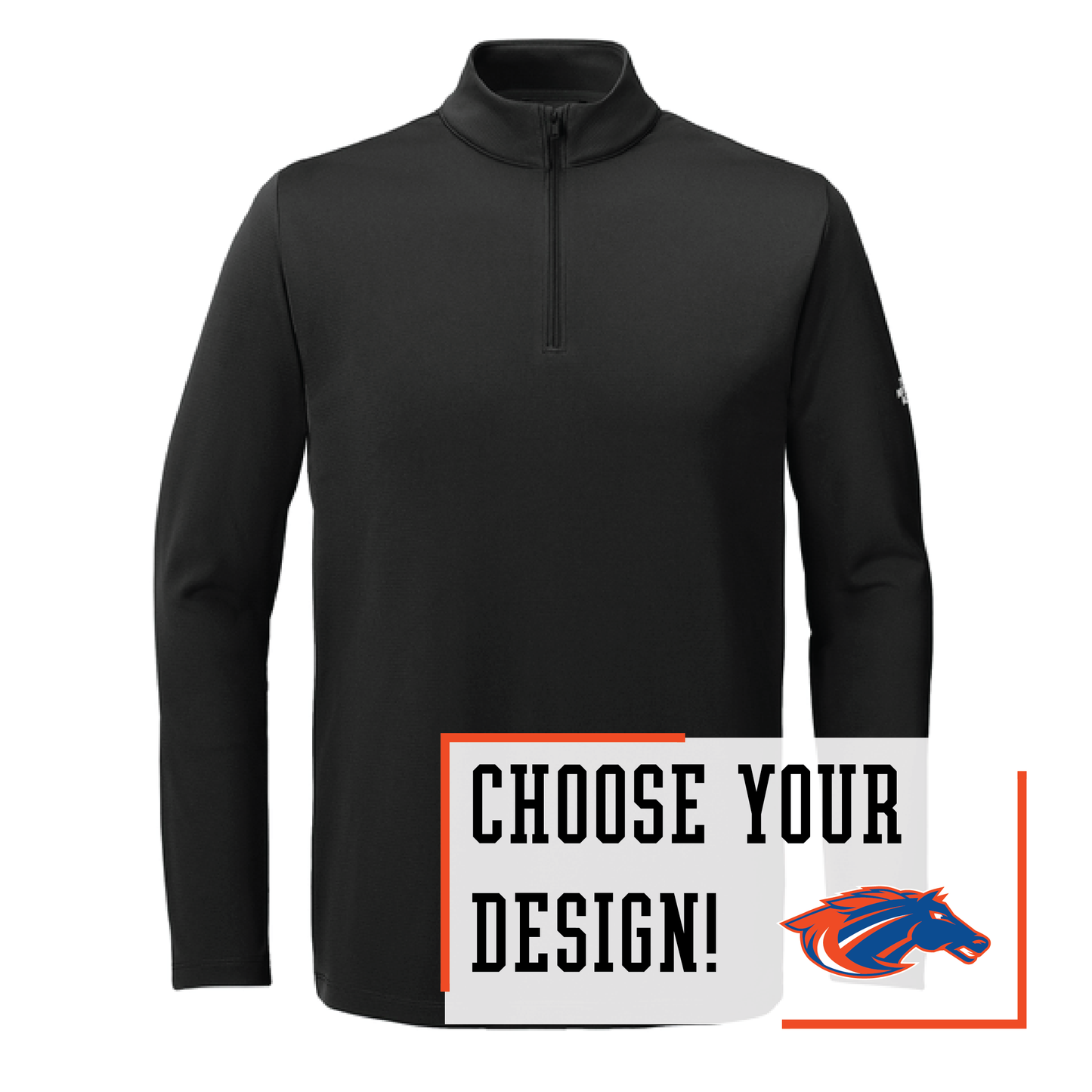 Mustangs Black The North Face® Ambition 1/4-Zip (NF0A8ENR)