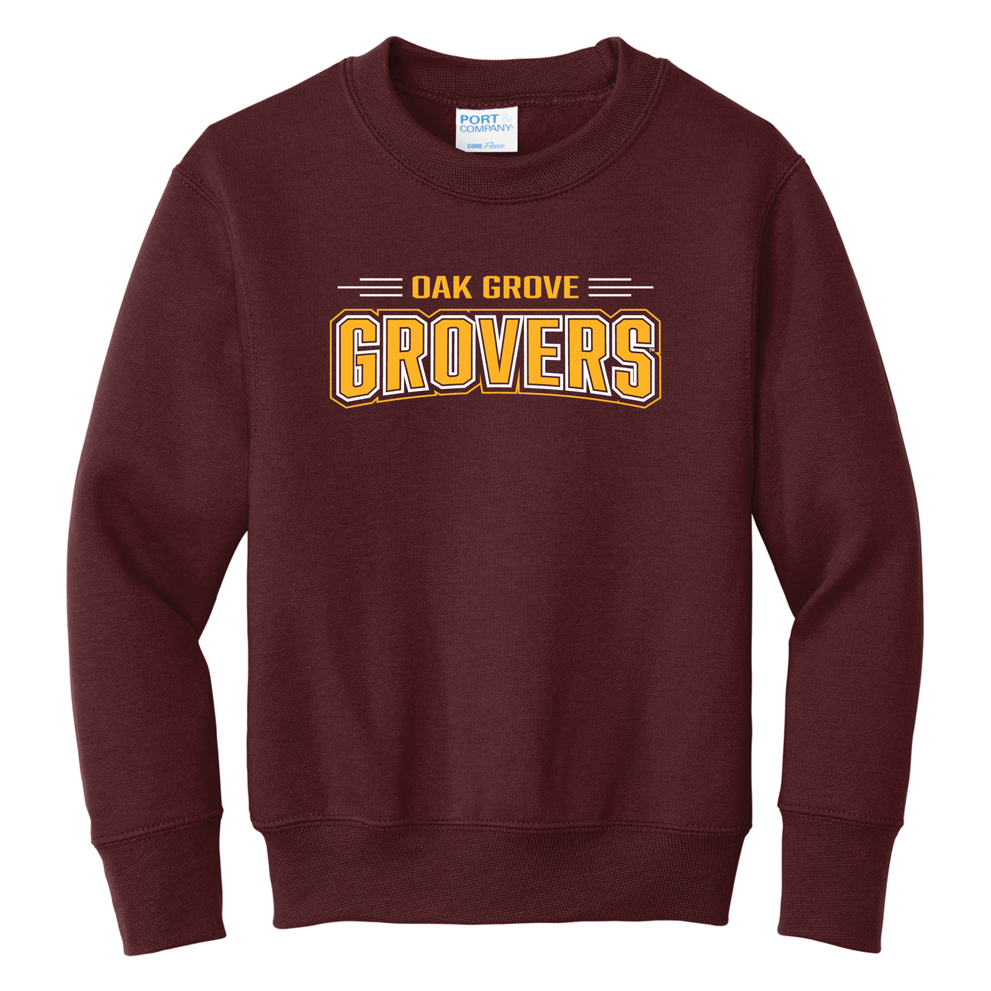 Oak Grove Port & Co™ Youth Core Fleece Crewneck Sweatshirt (PC78Y)