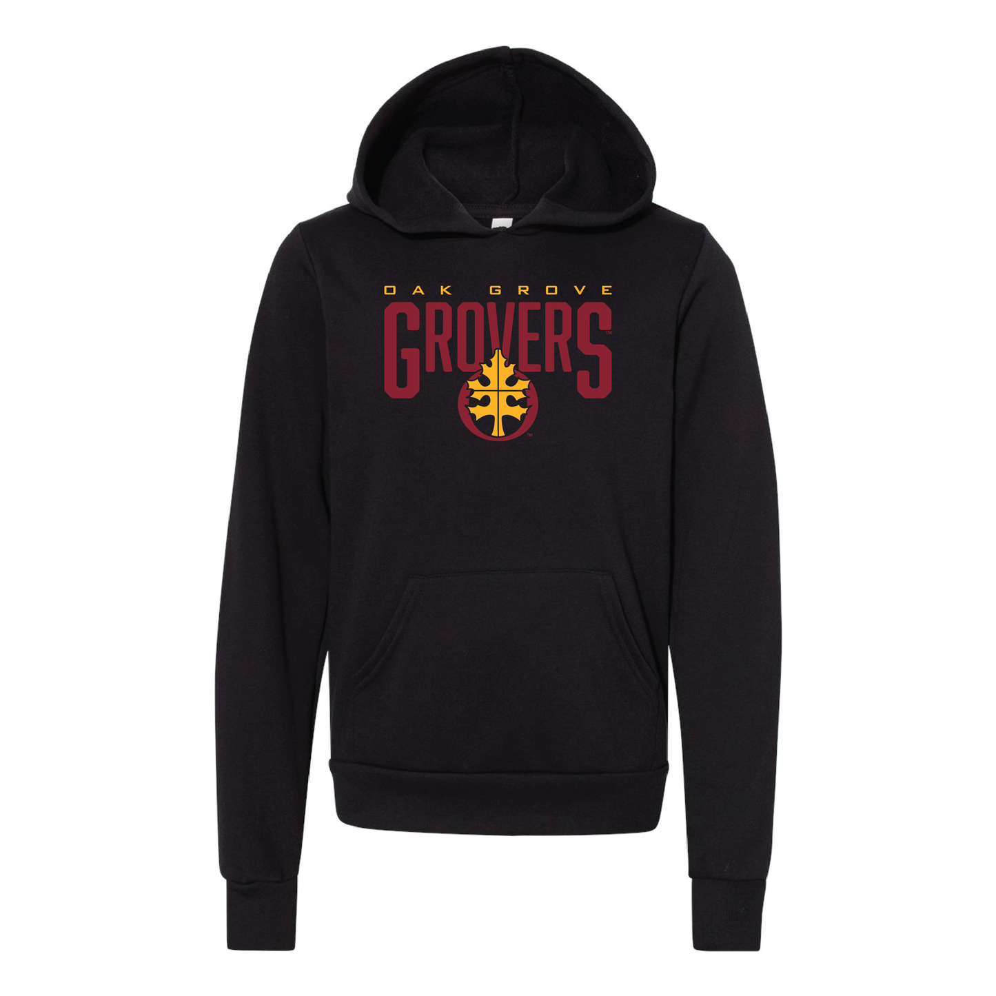 Oak Grove BELLA+CANVAS® Youth Sponge Fleece Hoodie (3719Y)