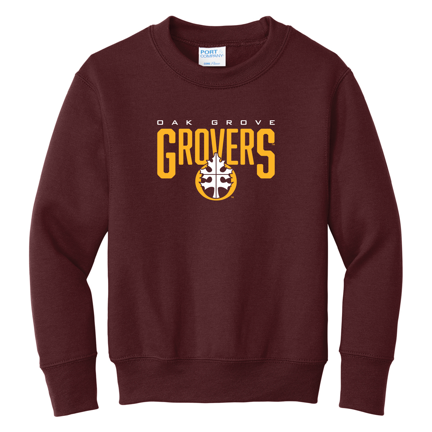 Oak Grove Port & Co™ Youth Core Fleece Crewneck Sweatshirt (PC78Y)