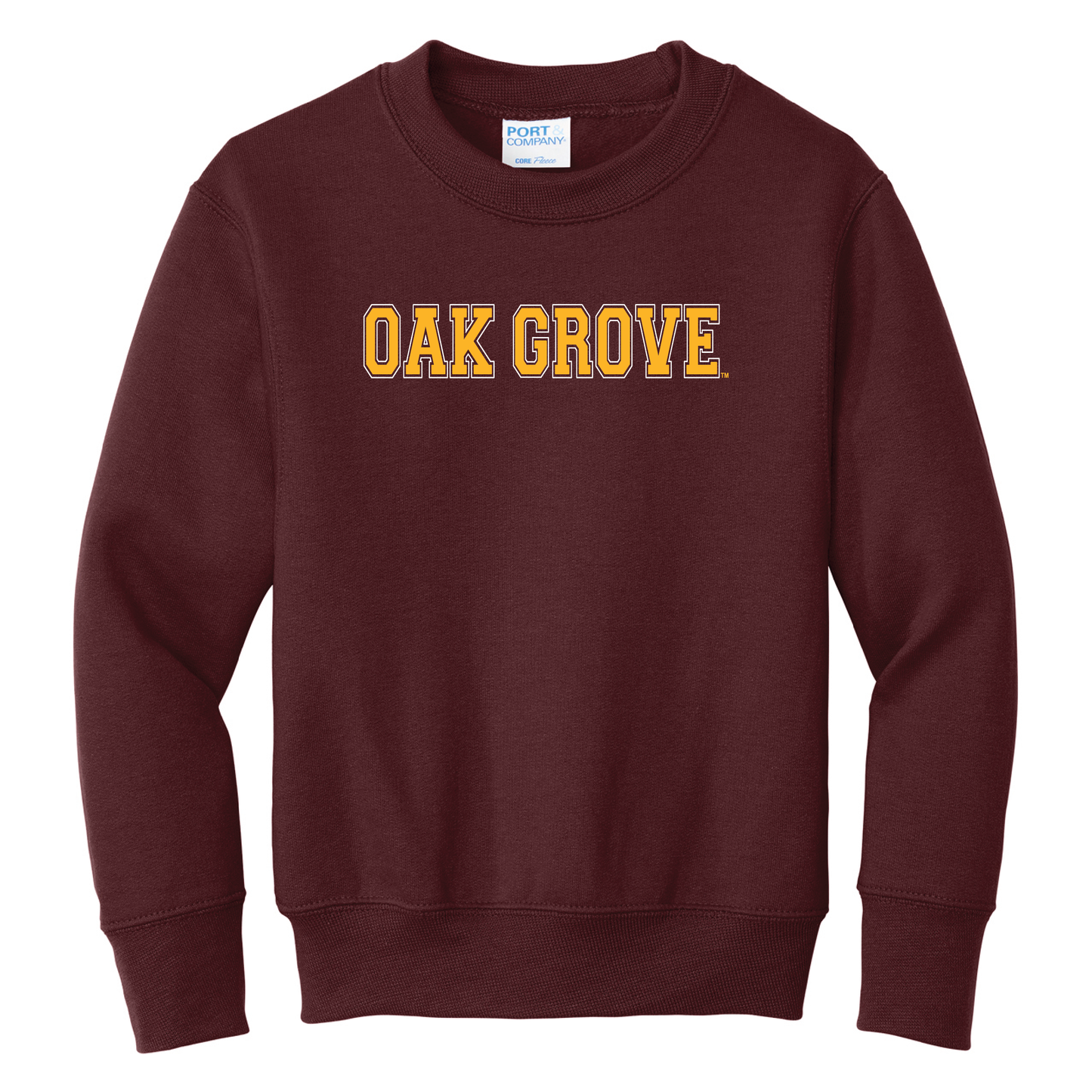 Oak Grove Port & Co™ Youth Core Fleece Crewneck Sweatshirt (PC78Y)