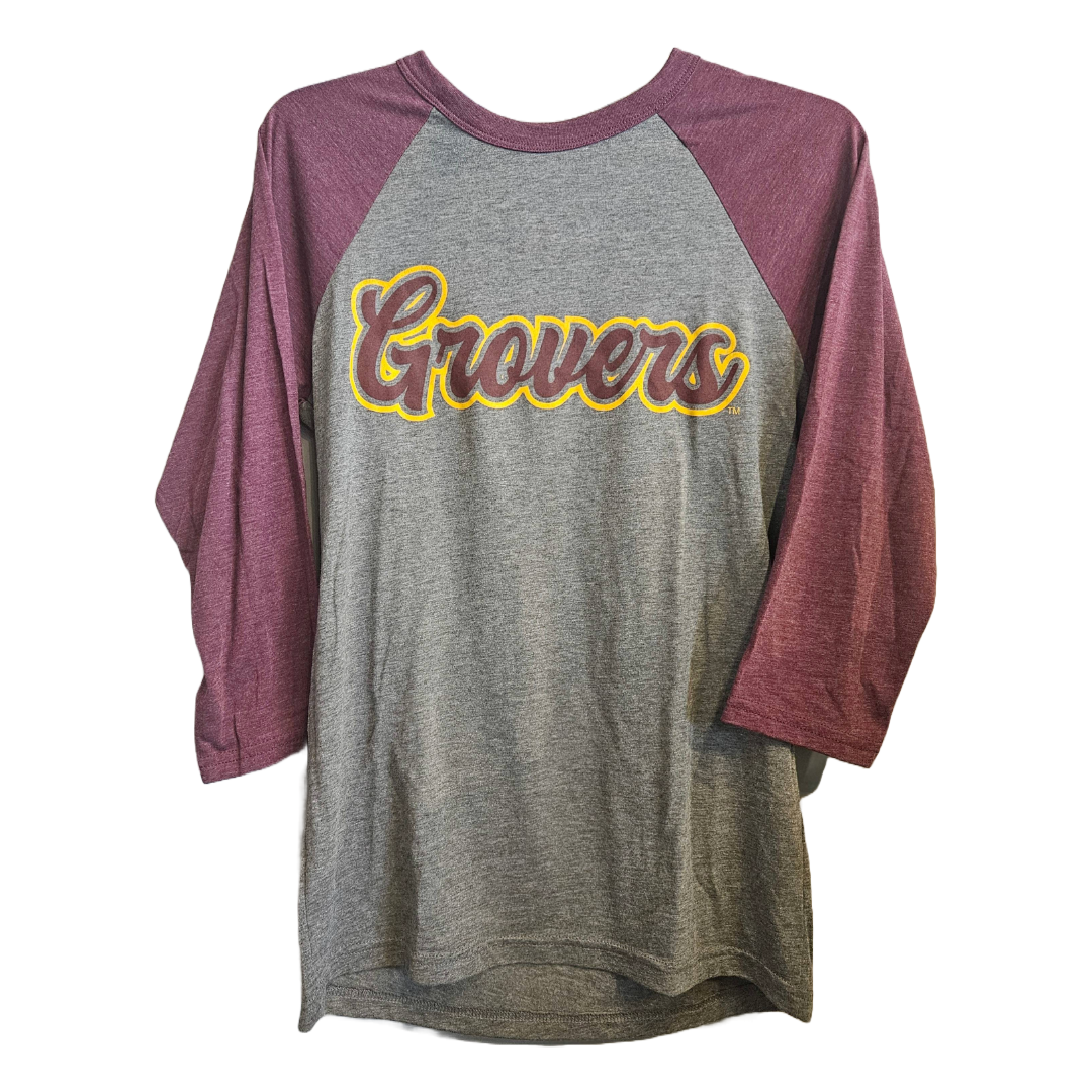 Oak Grove Grey/ Maroon Triblend Bella + Canvas Tee