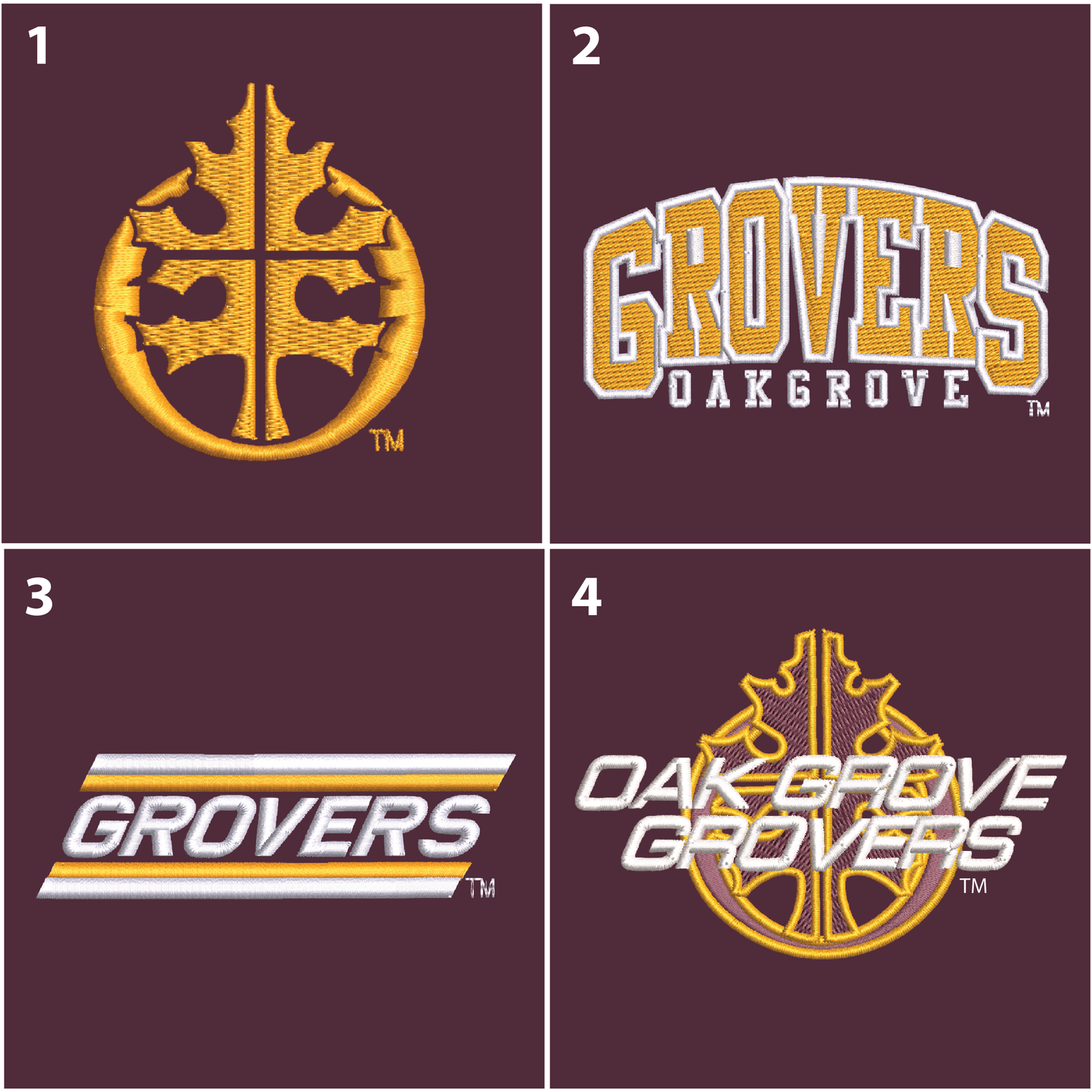 Oak Grove Maroon Port Authority® Knit Cap (CP90)