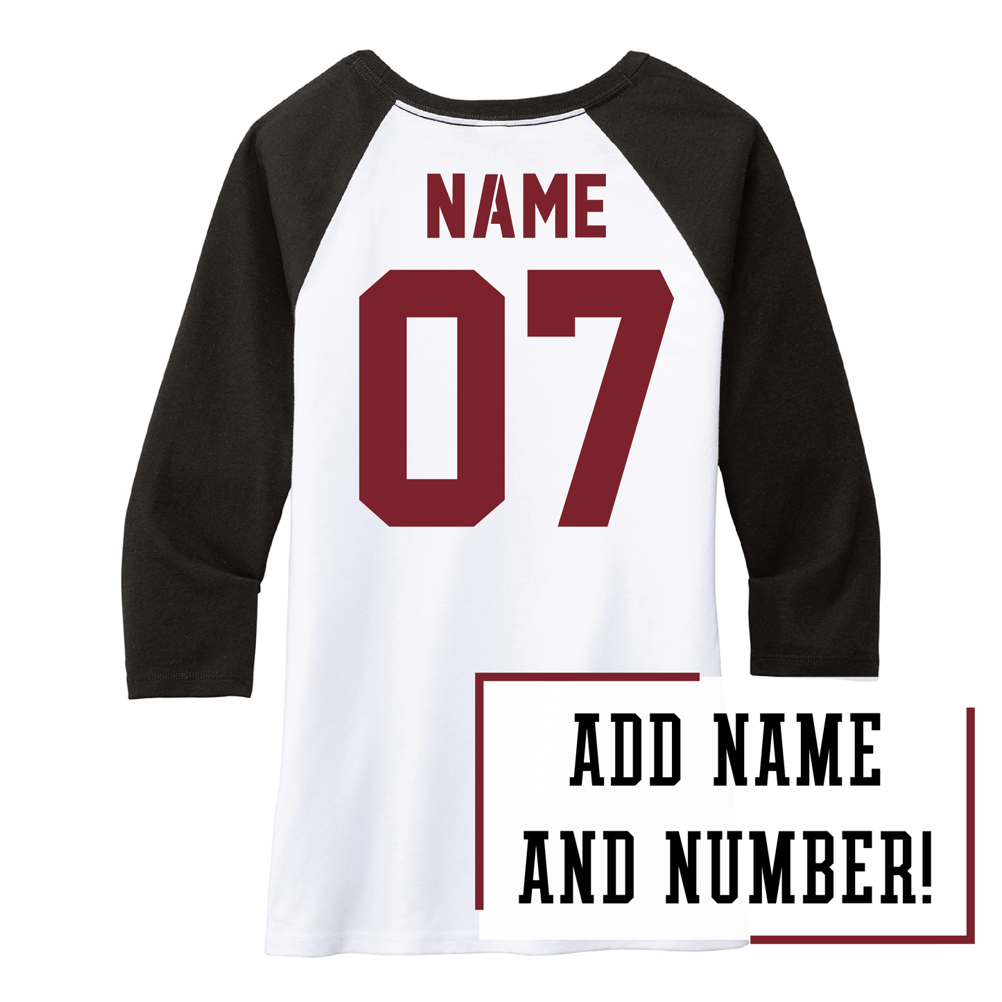 Oak Grove District® Women’s 3/4-Sleeve Raglan (DM136L)