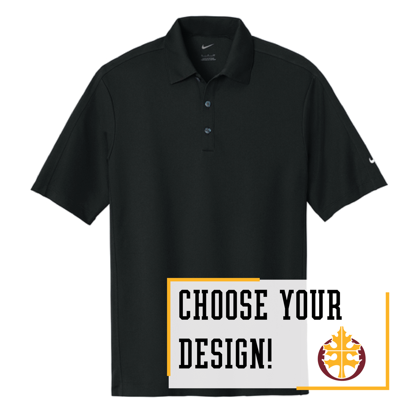 Oak Grove Black Nike Tech Sport Dri-FIT Polo (266998)