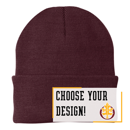 Oak Grove Maroon Port Authority® Knit Cap (CP90)