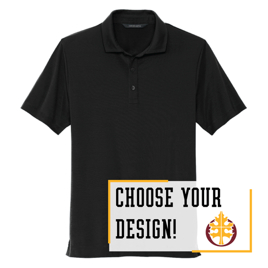 Oak Grove Black Mercer+Mettle® Stretch Jersey Polo (MM1014)