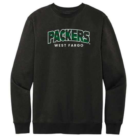 Packers Path Black  District V.I.T. Fleece Crew Sweatshirt 0923
