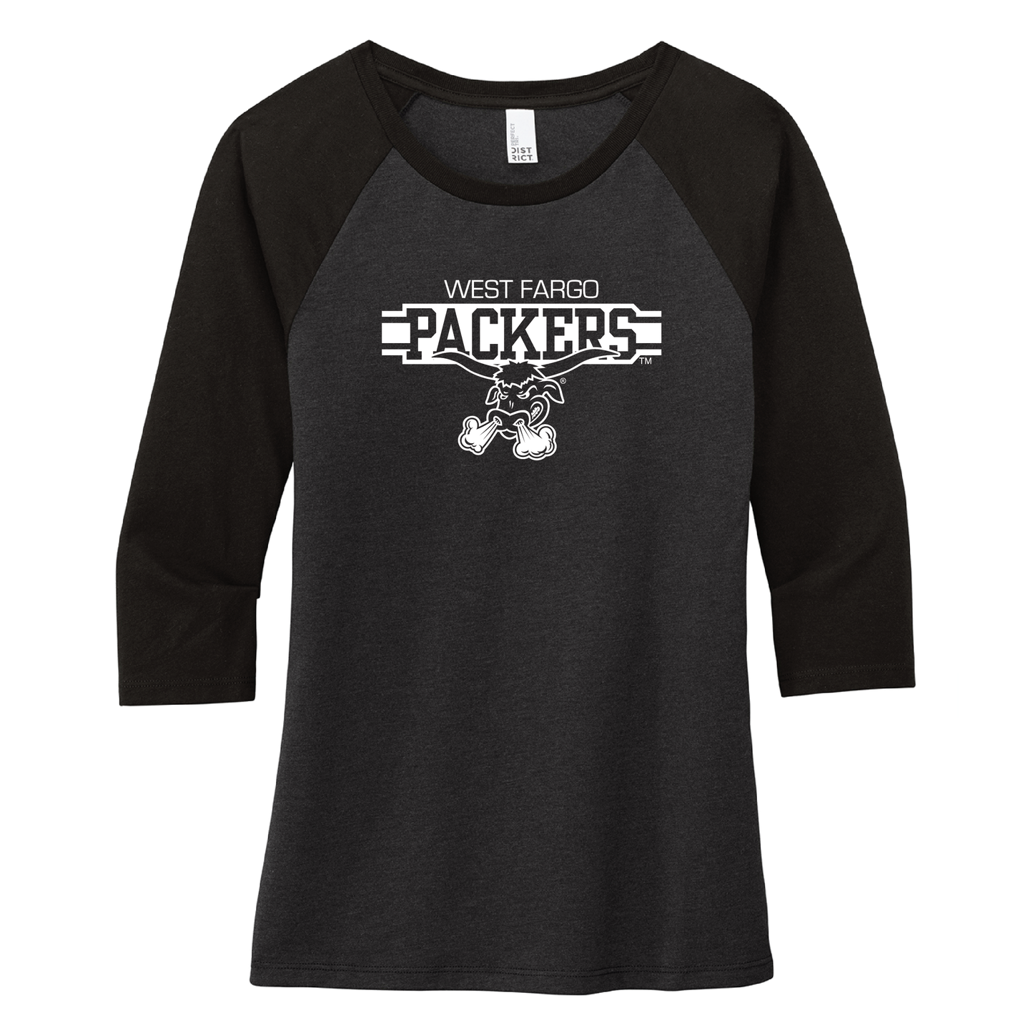 Packers District® Women’s 3/4-Sleeve Raglan (DM136L)
