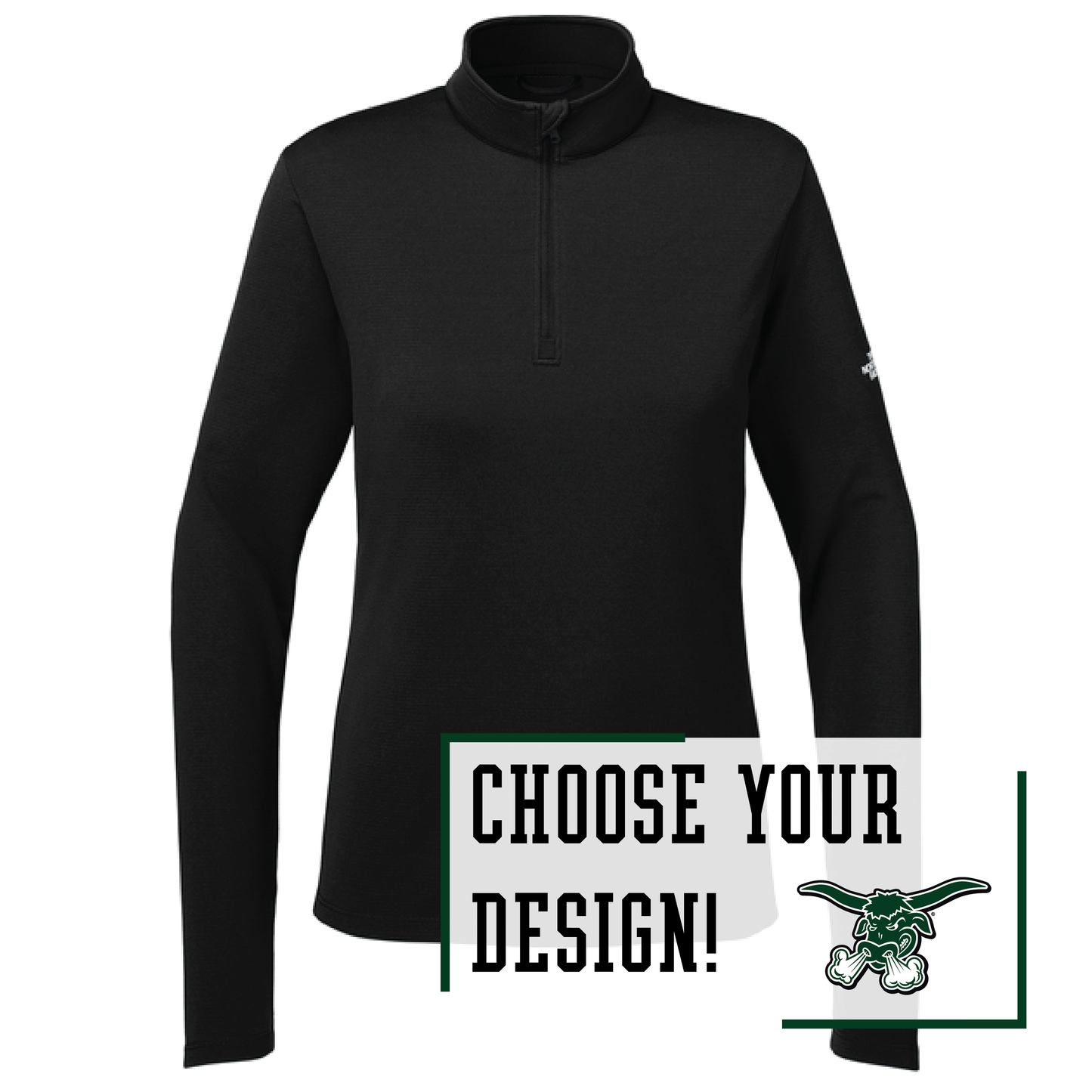 Packers Black The North Face® Women’s 1/4-Zip (NF0A8ENQ)