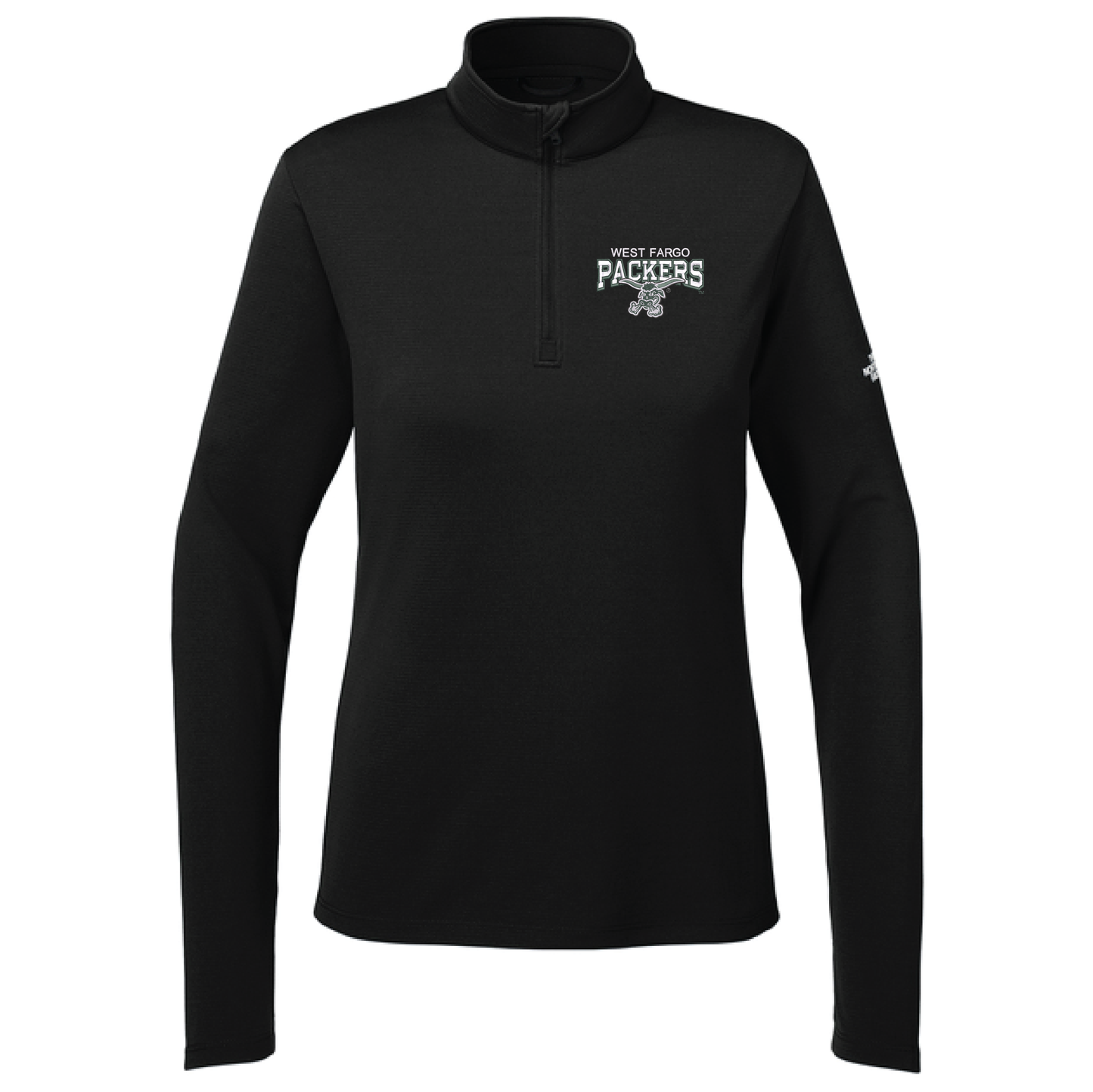 Packers Black The North Face® Women’s 1/4-Zip (NF0A8ENQ)