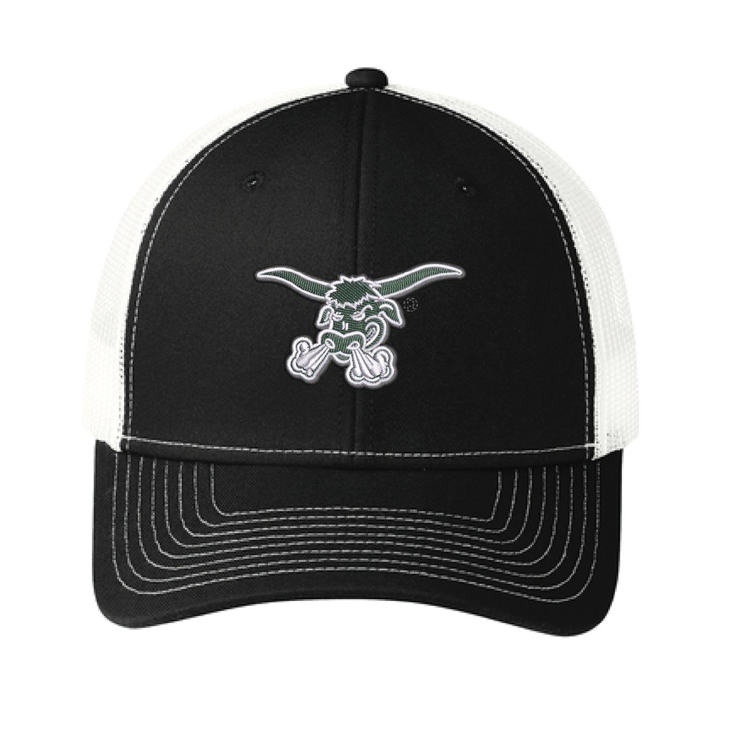 Packers Black/White Port Authority® Snapback Trucker Cap (C402)