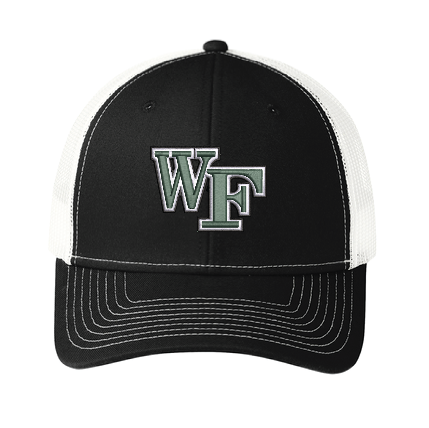 Packers Black/White Port Authority® Snapback Trucker Cap (C402)