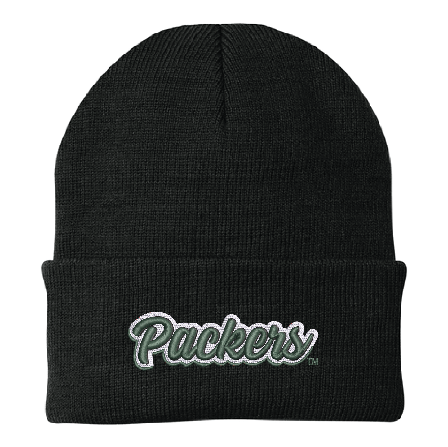 Packers Black Port Authority® Knit Cap (CP90)