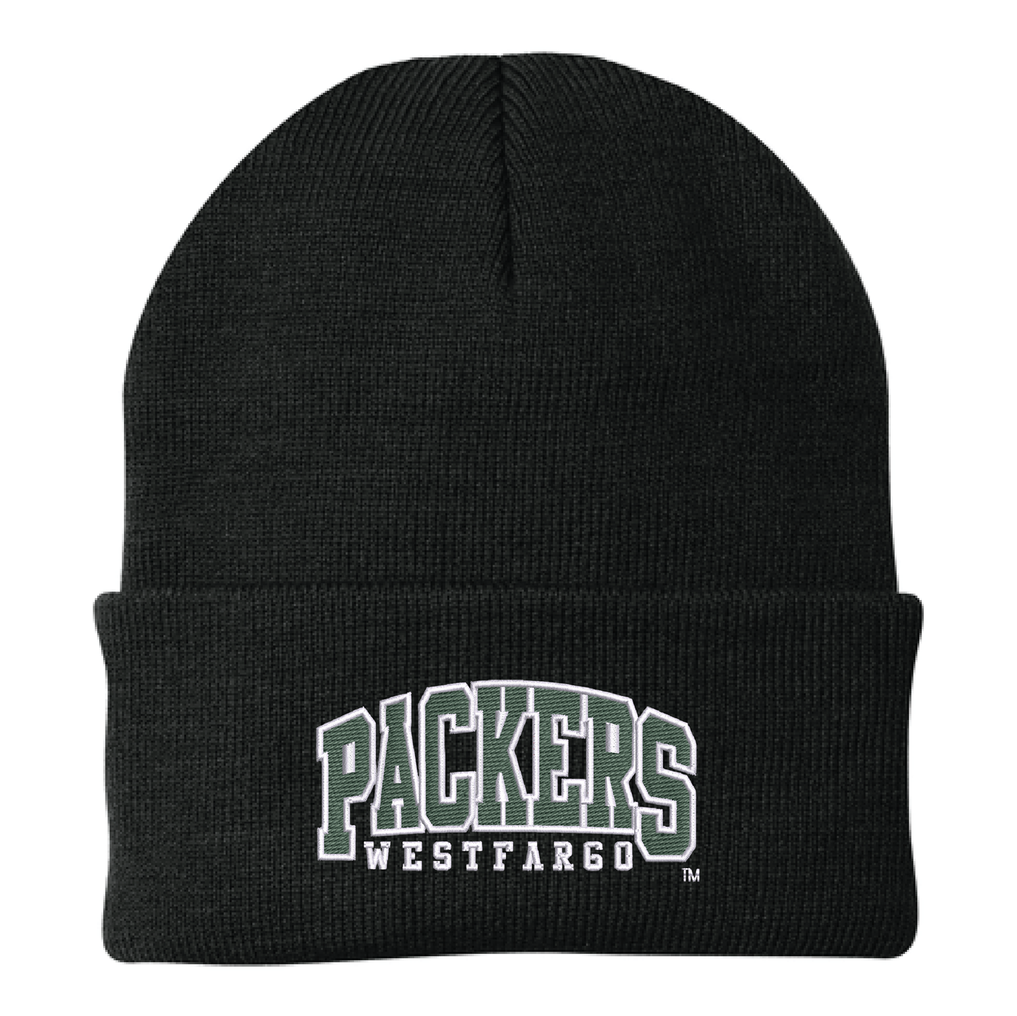 Packers Black Port Authority® Knit Cap (CP90)