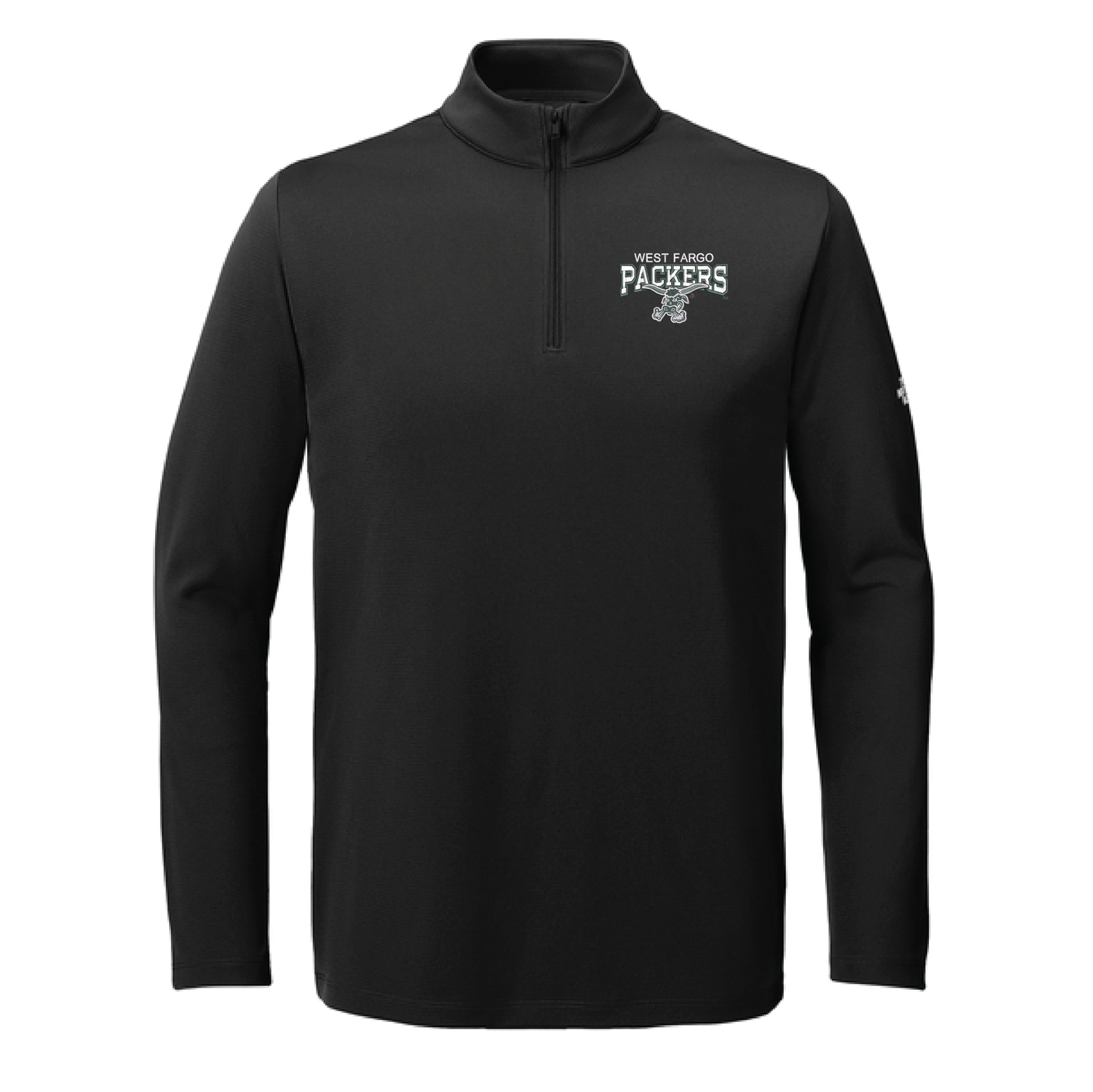 Packers Black The North Face® Ambition 1/4-Zip (NF0A8ENR)
