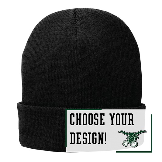 Packers Black Port Authority® Fleece-Lined Knit Cap (CP90L)
