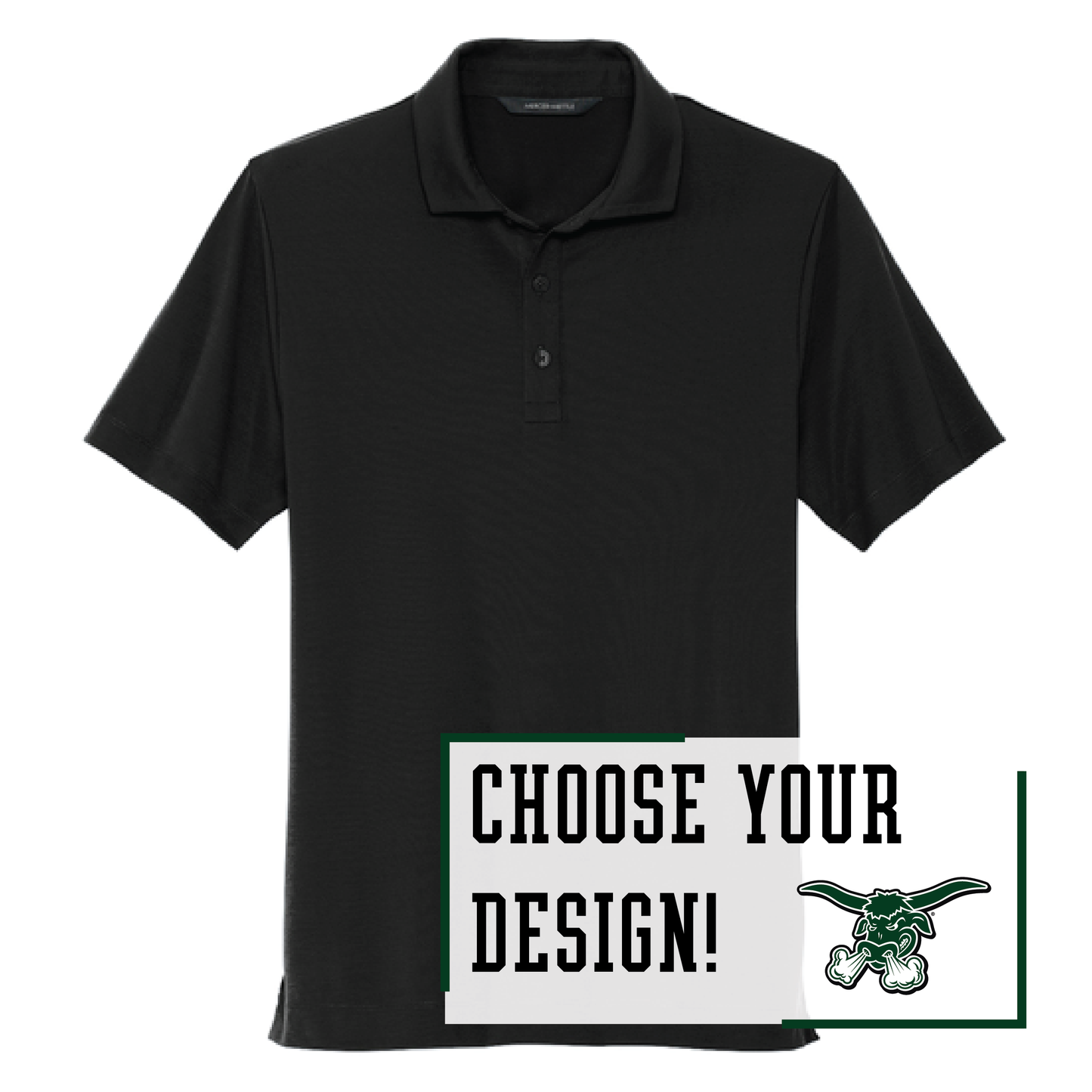 Packers Black Mercer+Mettle® Stretch Jersey Polo (MM1014)
