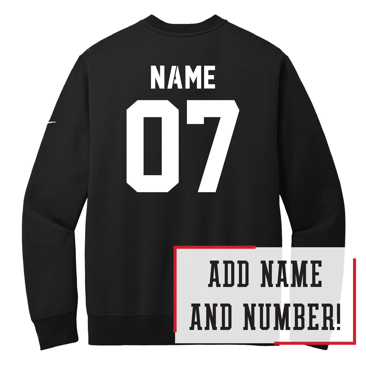 Shanley Nike Club Fleece Sleeve Swoosh Crew (NKFD9863)
