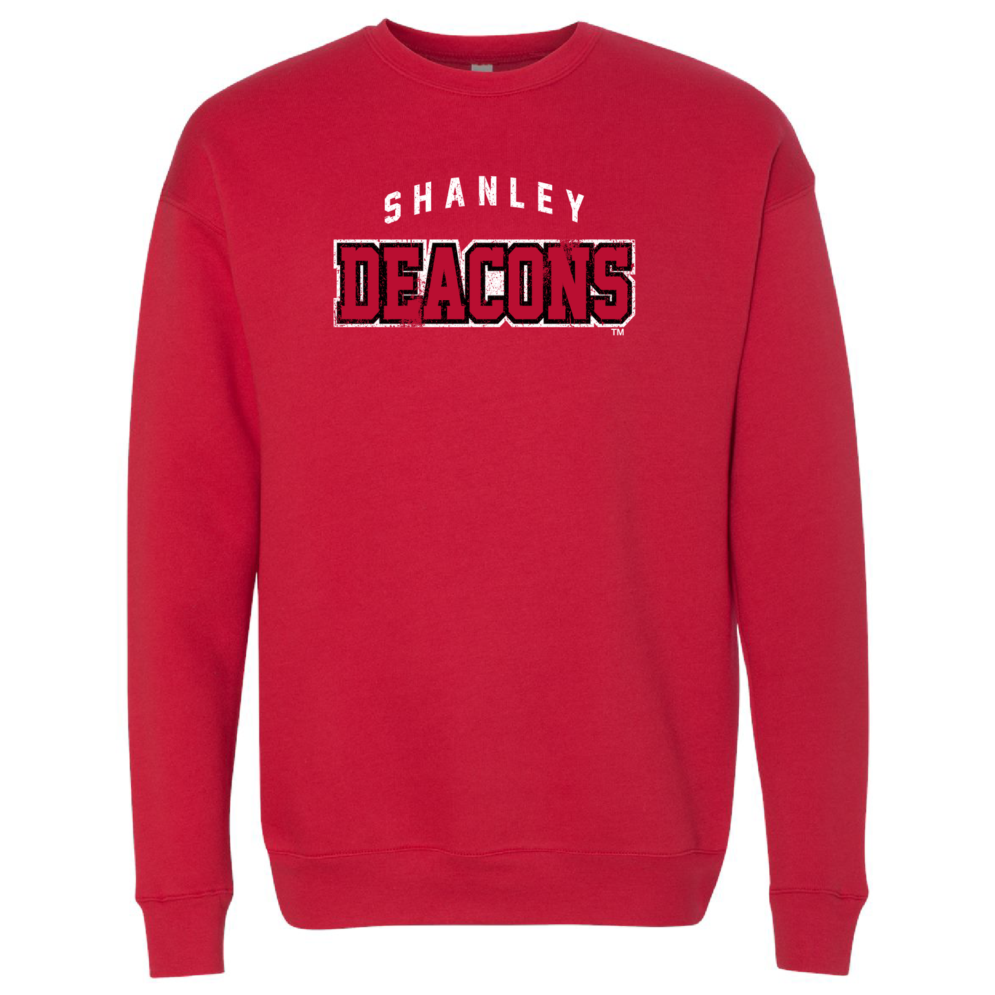 Deacons Bridge Red BC Sponge Fleece Crewneck  0124