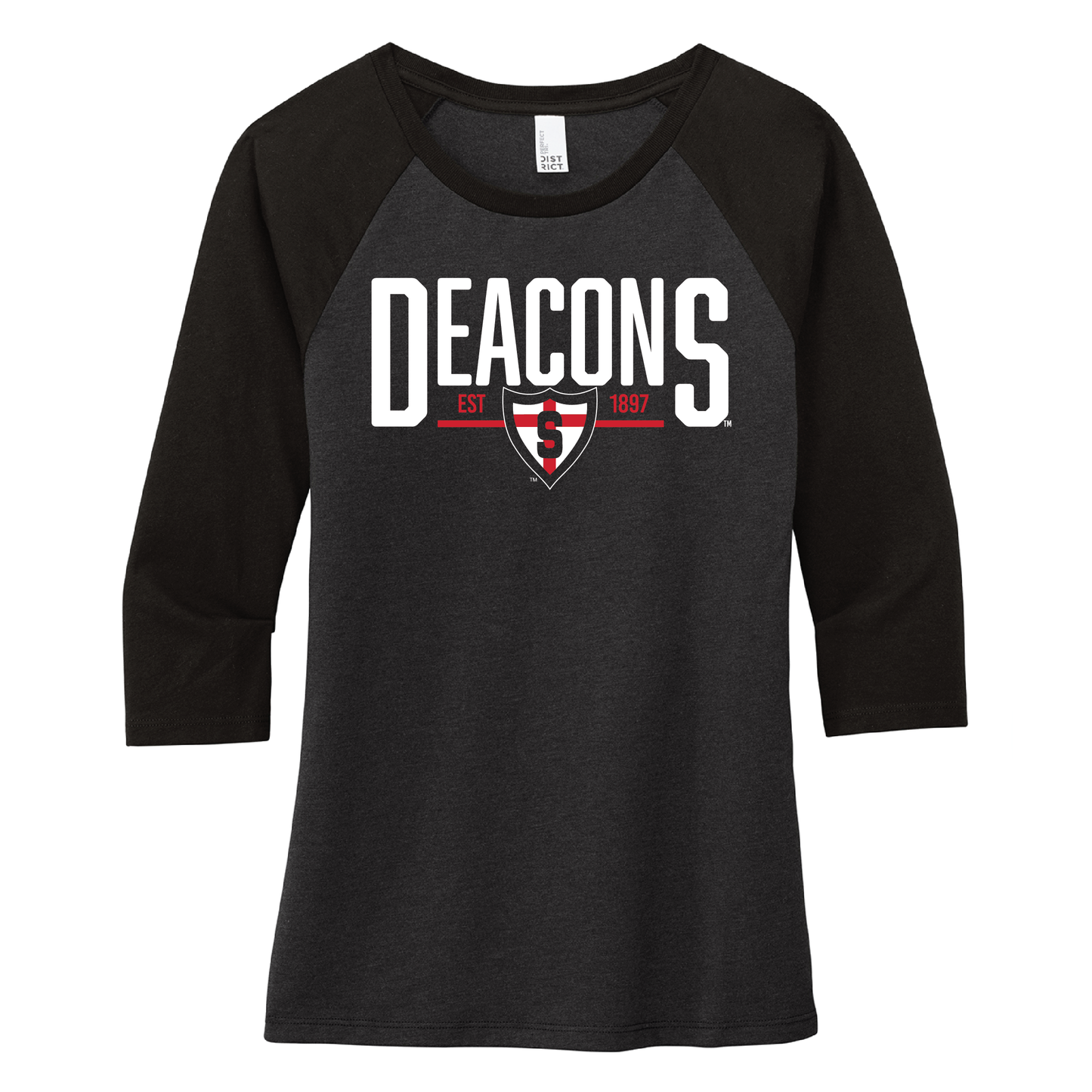 Shanley District® Women’s 3/4-Sleeve Raglan (DM136L)