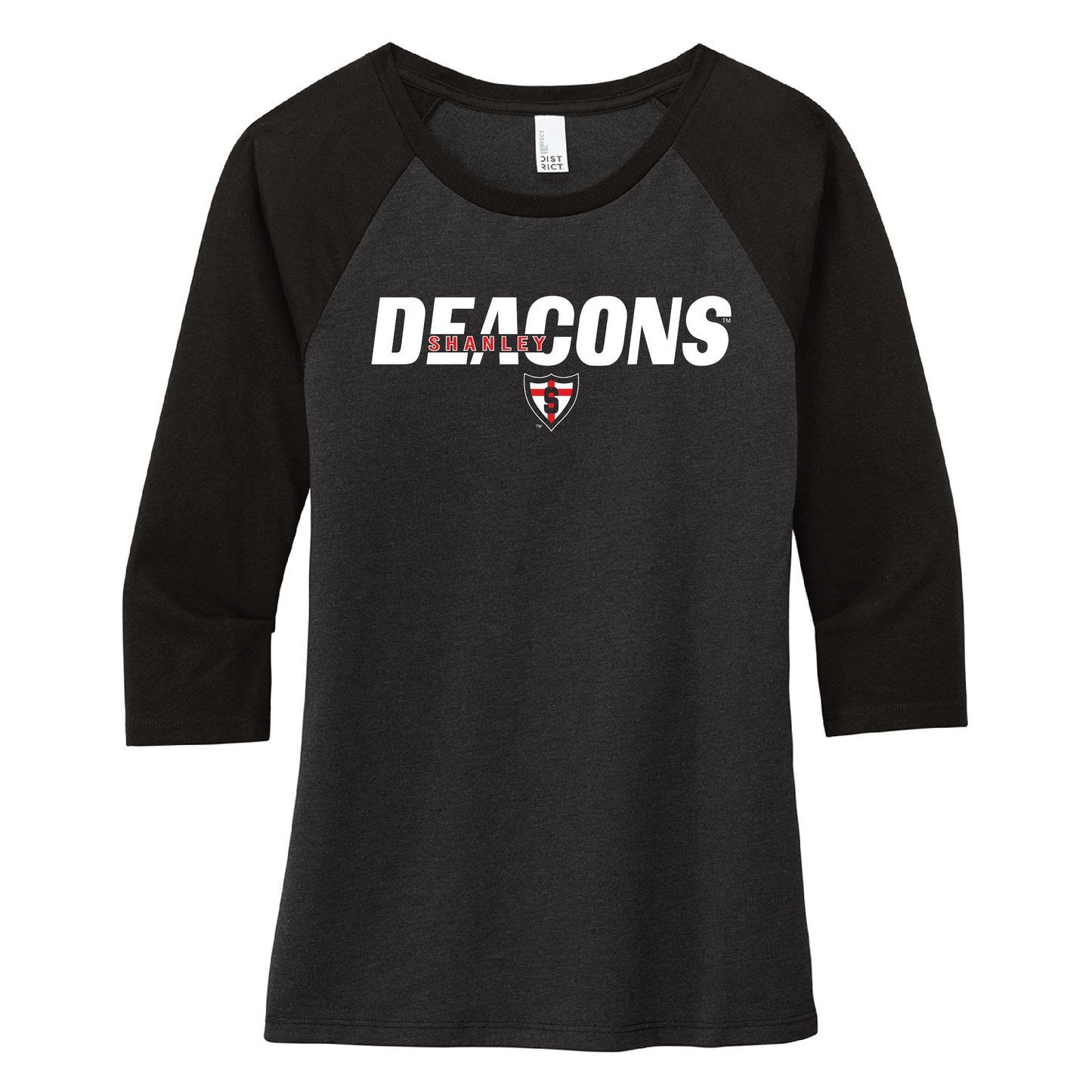 Shanley District® Women’s 3/4-Sleeve Raglan (DM136L)