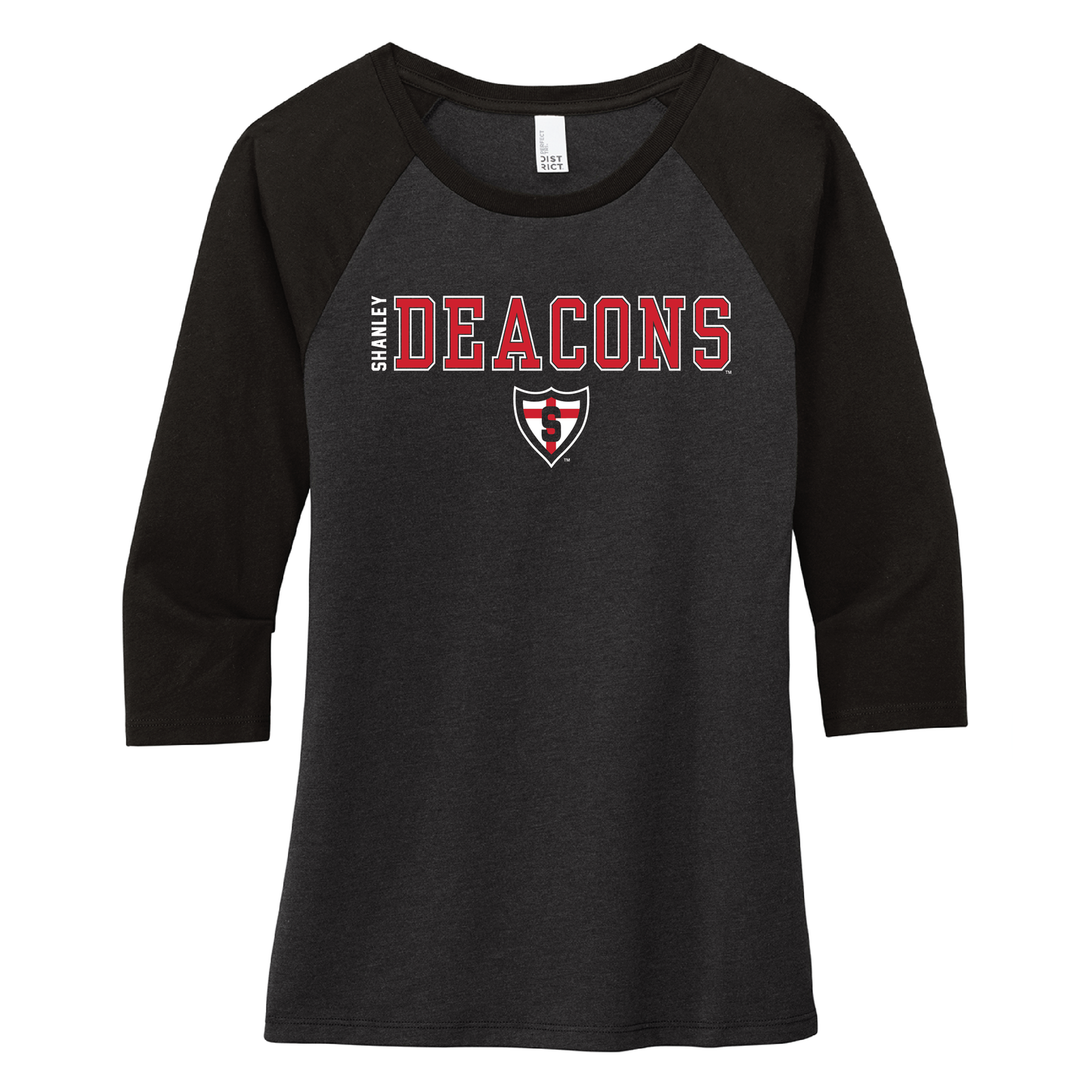 Shanley District® Women’s 3/4-Sleeve Raglan (DM136L)