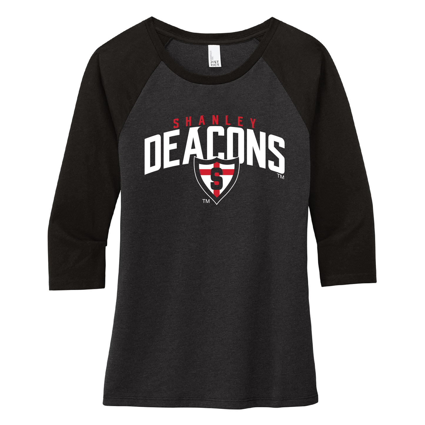 Shanley District® Women’s 3/4-Sleeve Raglan (DM136L)