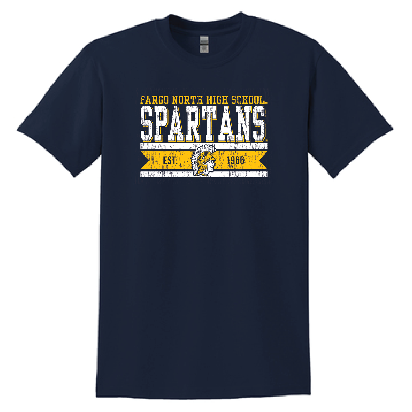 Spartan Navy SS Gildan Tee