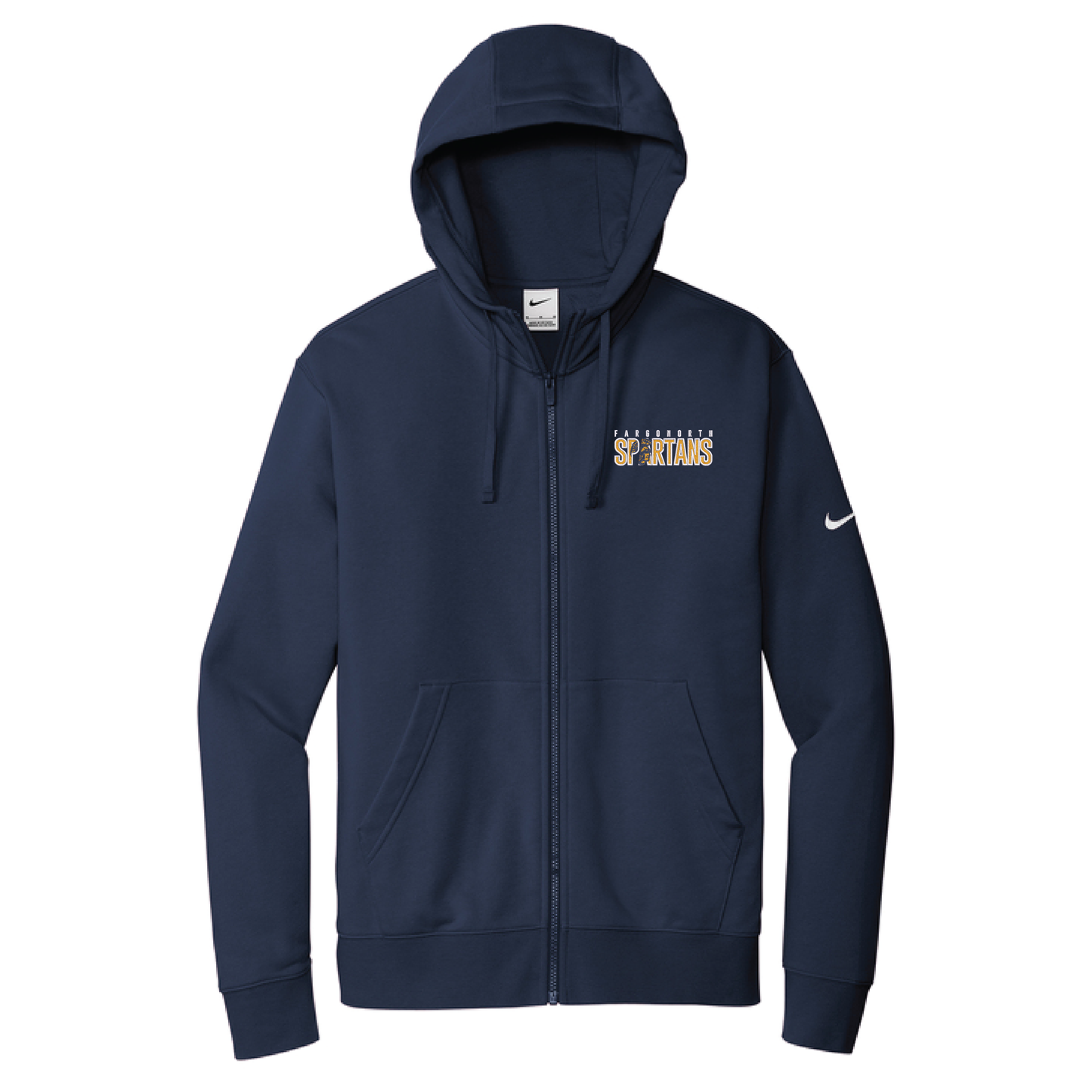 Spartans Nike Club Fleece Sleeve Swoosh Full-Zip Hoodie (NKDR1513)