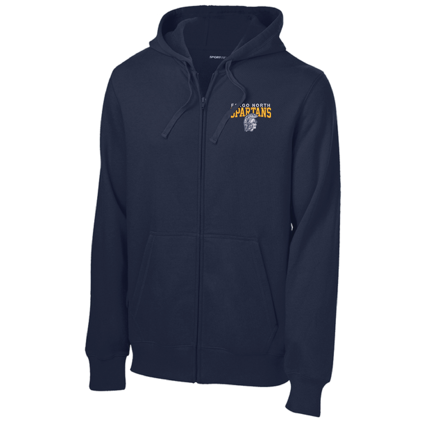 Spartans Navy Sport-Tek® Full-Zip Hooded Sweatshirt (ST258)