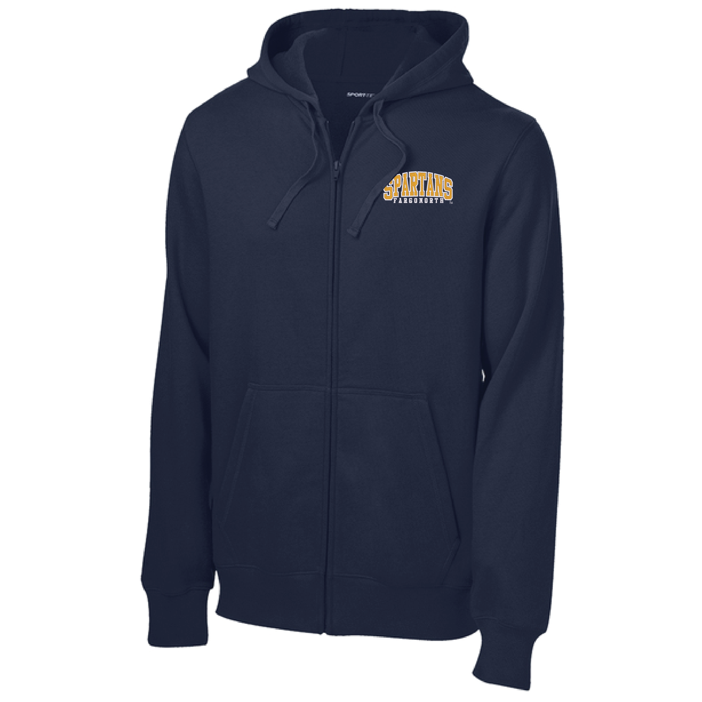 Spartans Navy Sport-Tek® Full-Zip Hooded Sweatshirt (ST258)