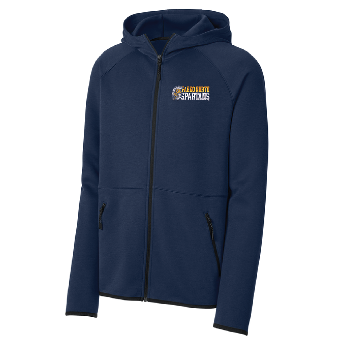 Spartans Navy Sport-Tek® Phenom Full-Zip Hoodie (ST840)