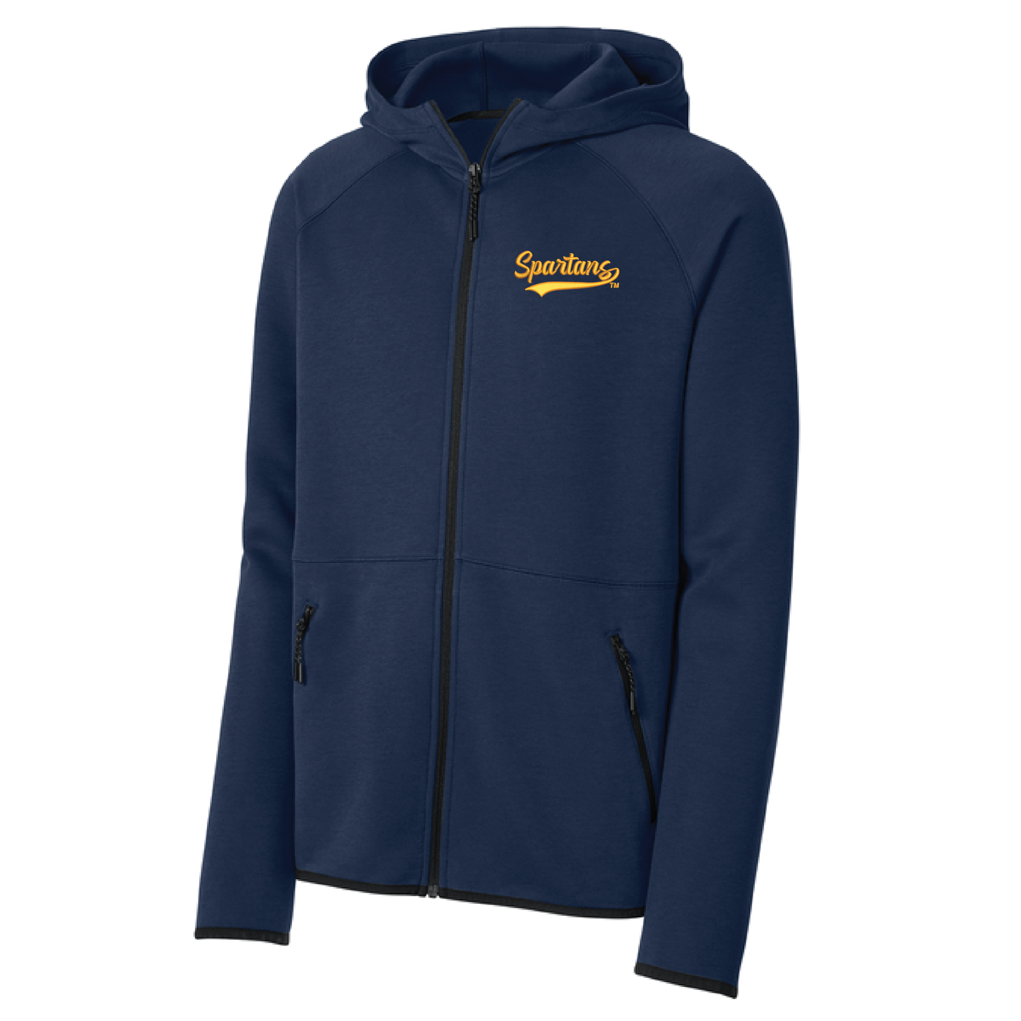 Spartans Navy Sport-Tek® Phenom Full-Zip Hoodie (ST840)