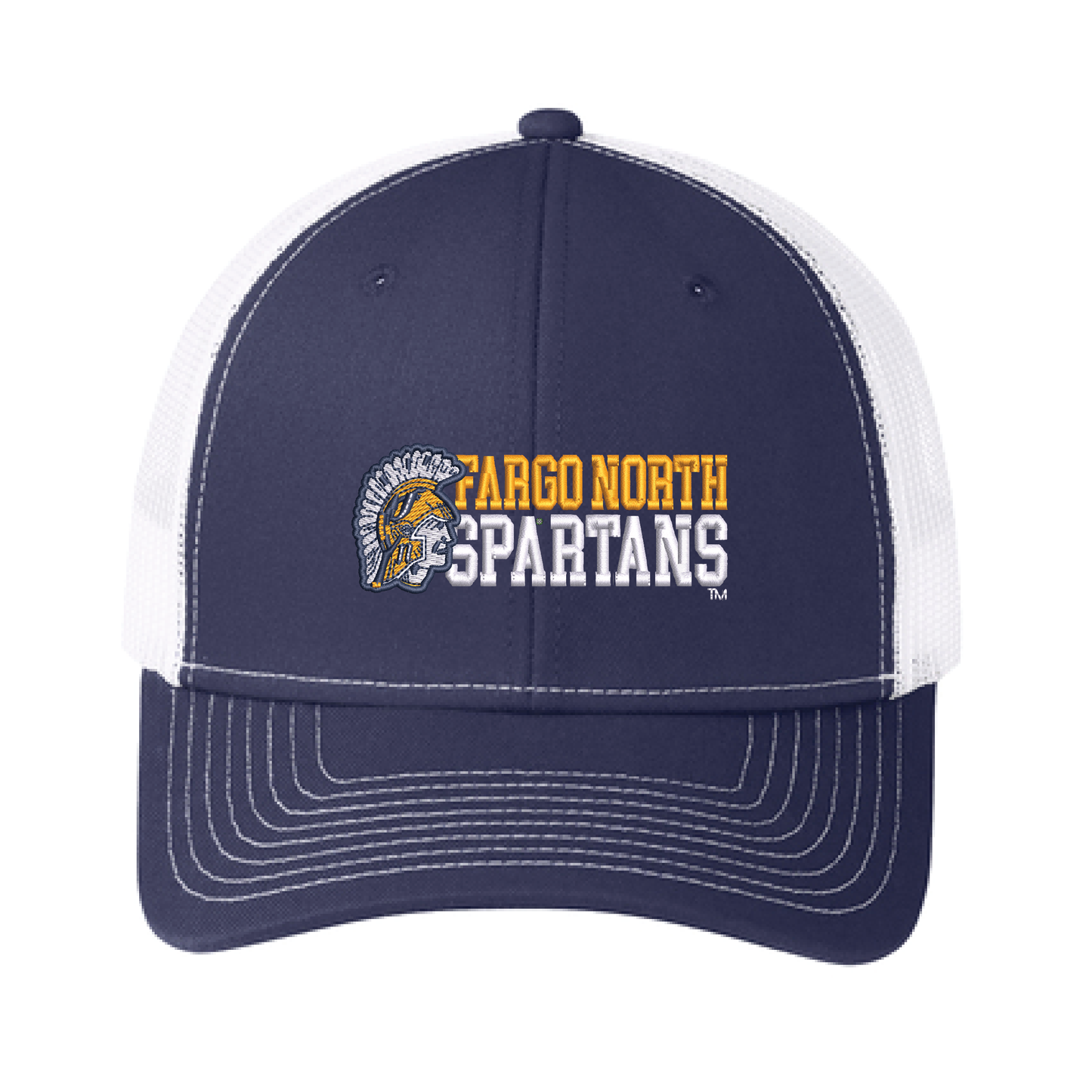 Spartans Navy/White Port Authority® Snapback Trucker Cap (C402)
