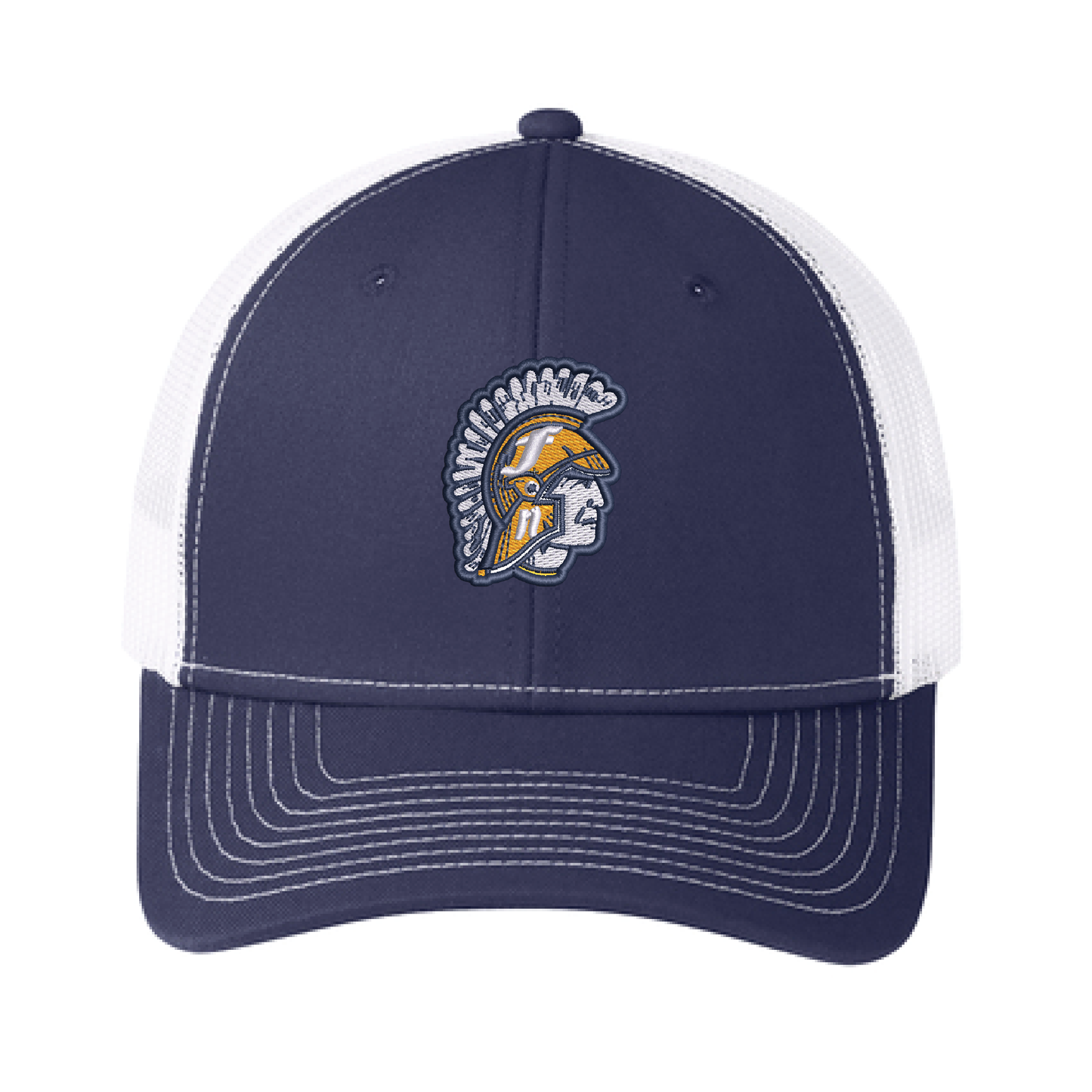 Spartans Navy/White Port Authority® Snapback Trucker Cap (C402)