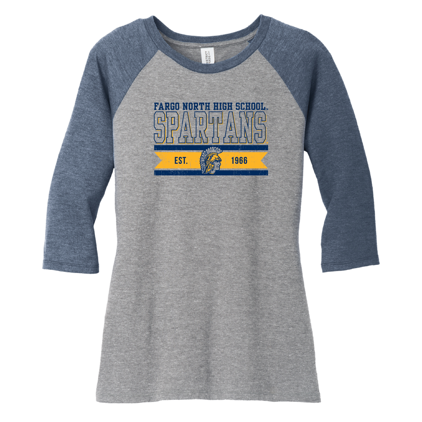 Spartans District® Women’s 3/4-Sleeve Raglan (DM136L)