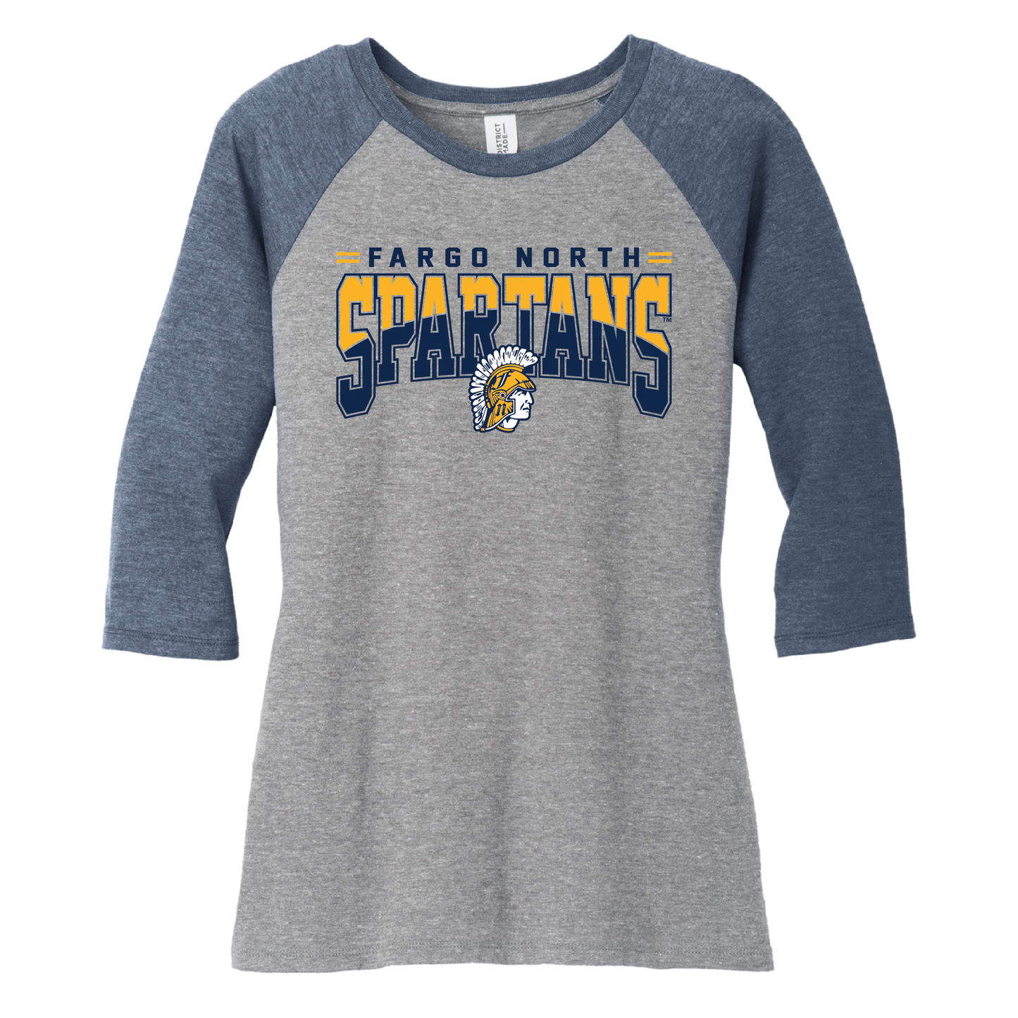 Spartans District® Women’s 3/4-Sleeve Raglan (DM136L)