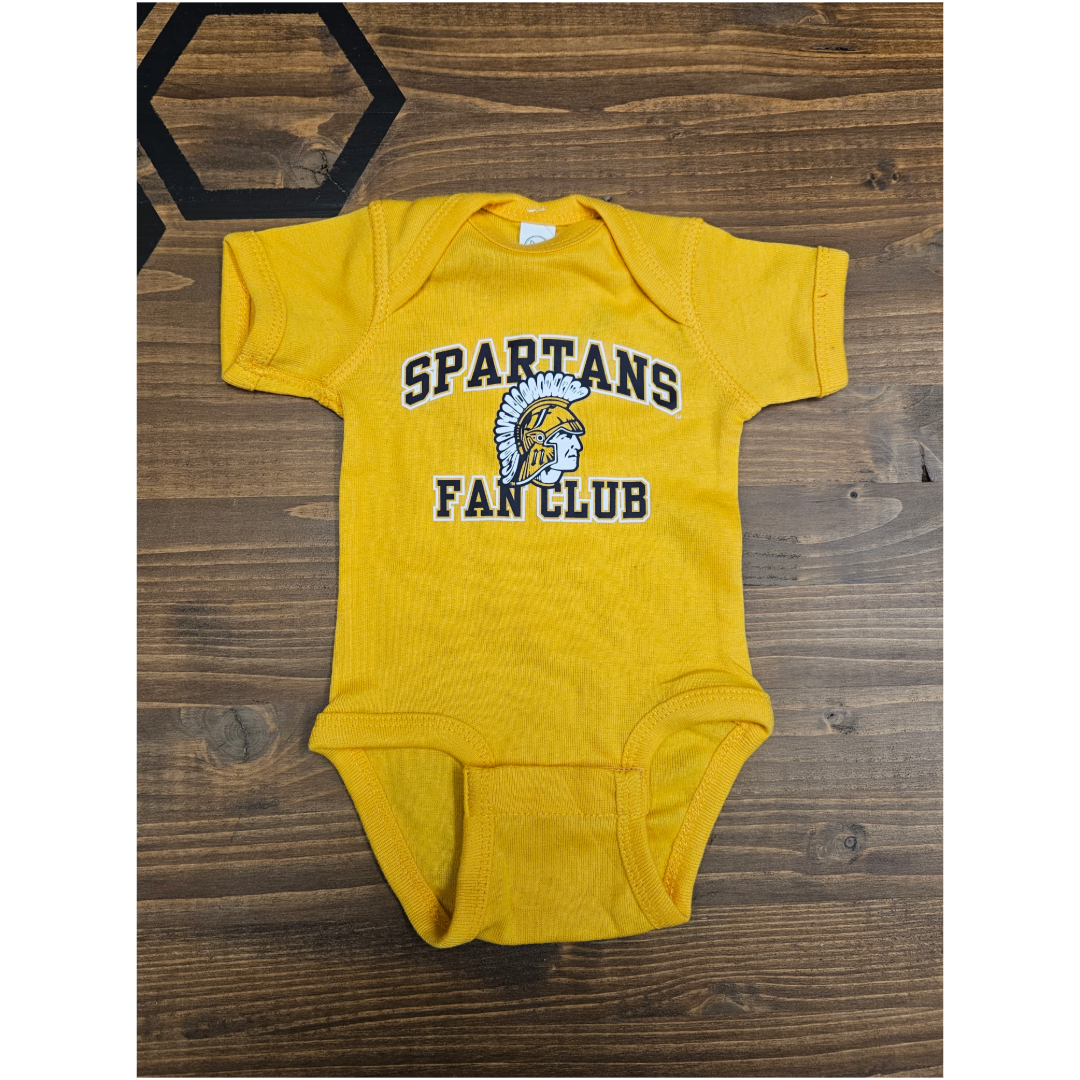 Spartans Fan Club Gold Infant RS Onesie 0224