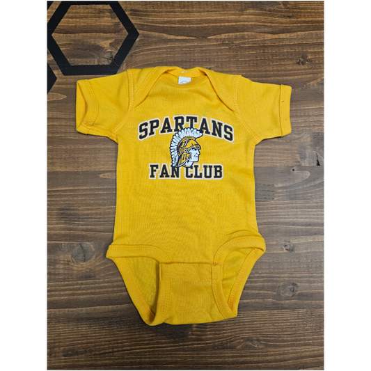 Spartans Fan Club Gold Infant RS Onesie 0224