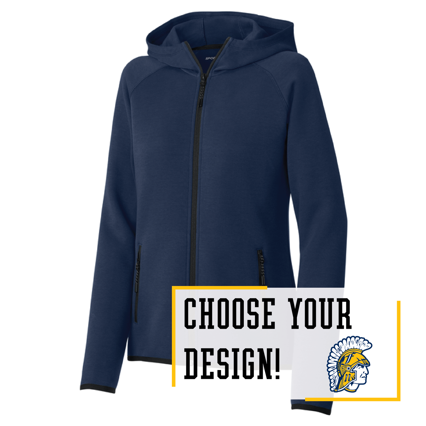 Spartans Sport-Tek® Women’s Full-Zip Hoodie (LST840)
