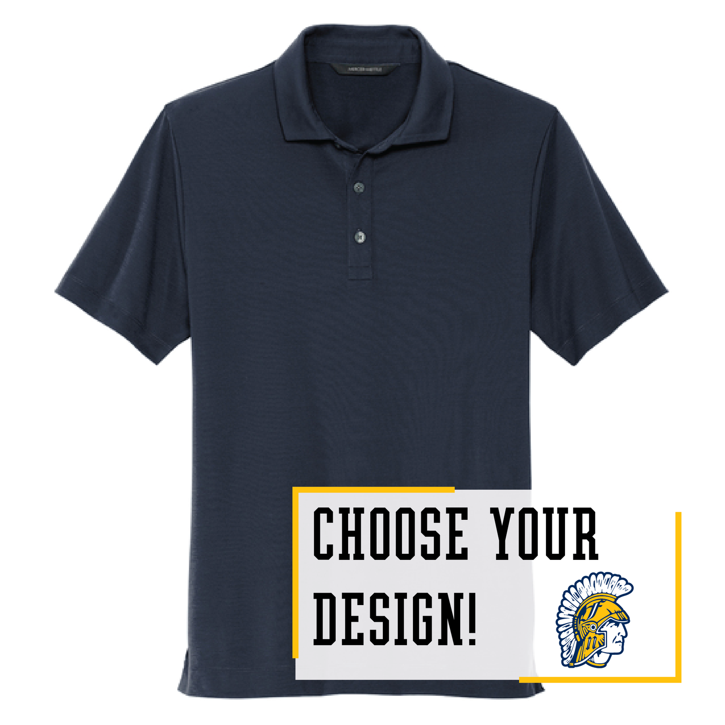 Spartans Navy Mercer+Mettle® Stretch Jersey Polo (MM1014)