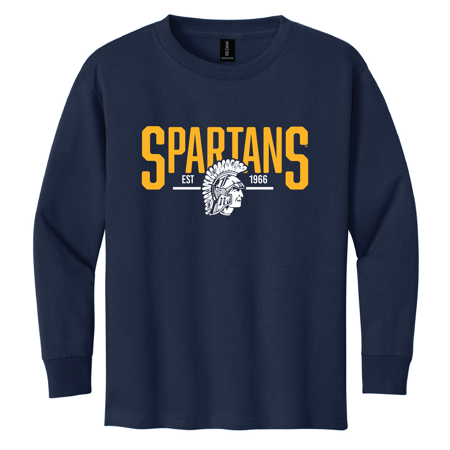 Spartans Gildan® Youth 100% Cotton Long Sleeve T-Shirt (5400b)
