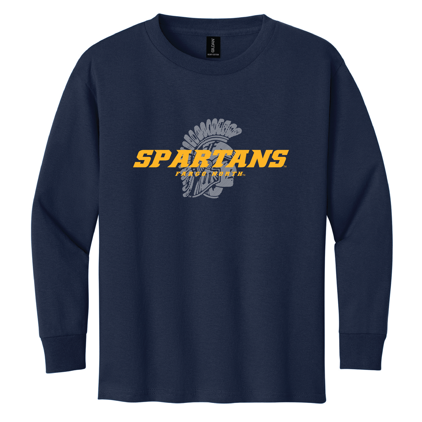 Spartans Gildan® Youth 100% Cotton Long Sleeve T-Shirt (5400b)